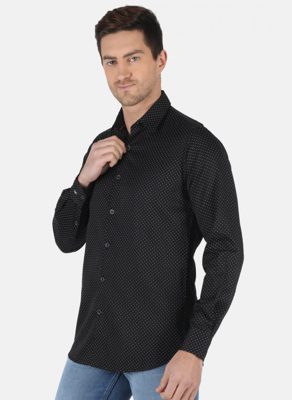 Men Black Printed Shirt