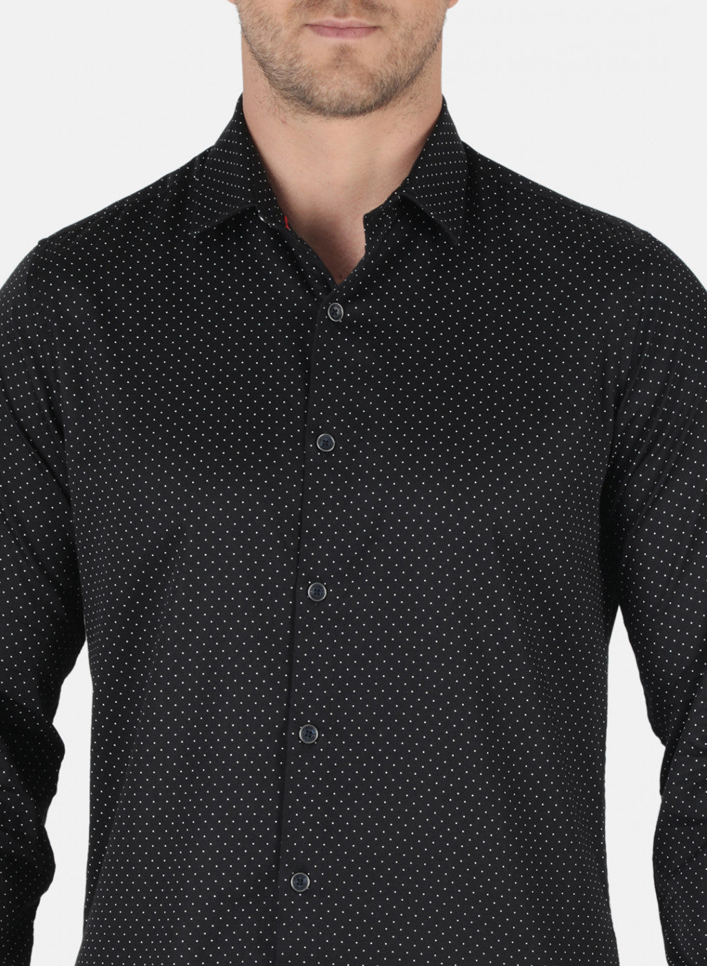 Men Black Printed Shirt