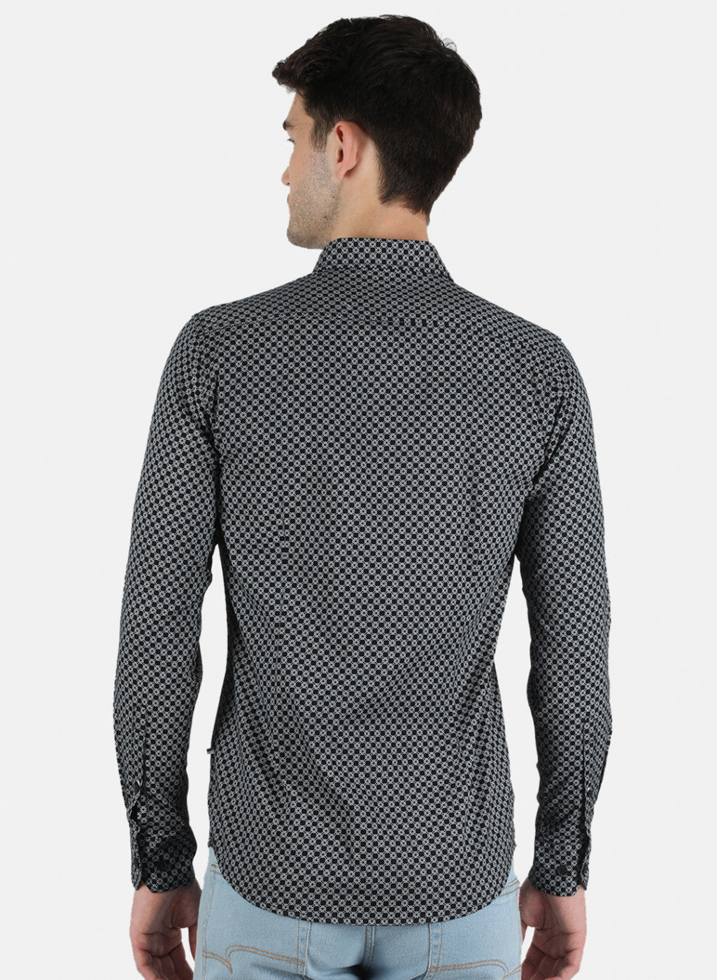 Men Black Printed Shirt