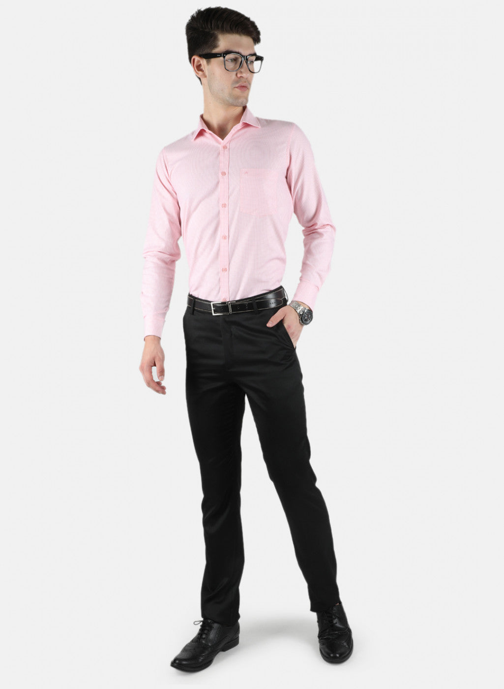 Men Pink Printed Shirt