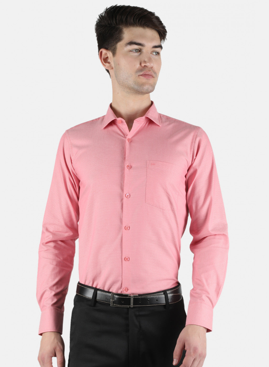 Men Pink Printed Shirt