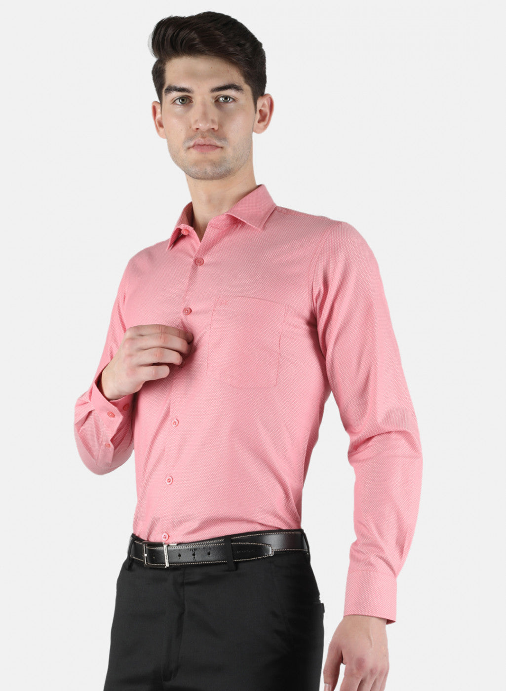 Men Pink Printed Shirt