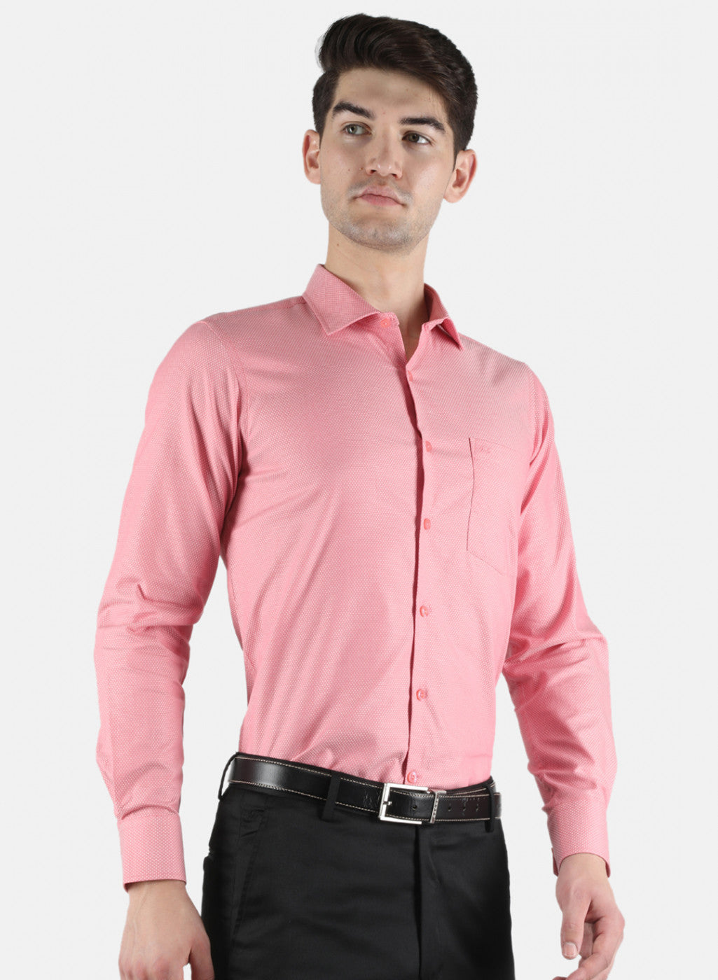 Men Pink Printed Shirt