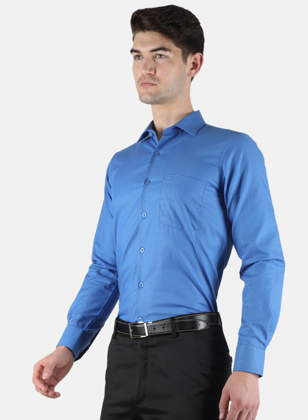 Men Blue Printed Shirt