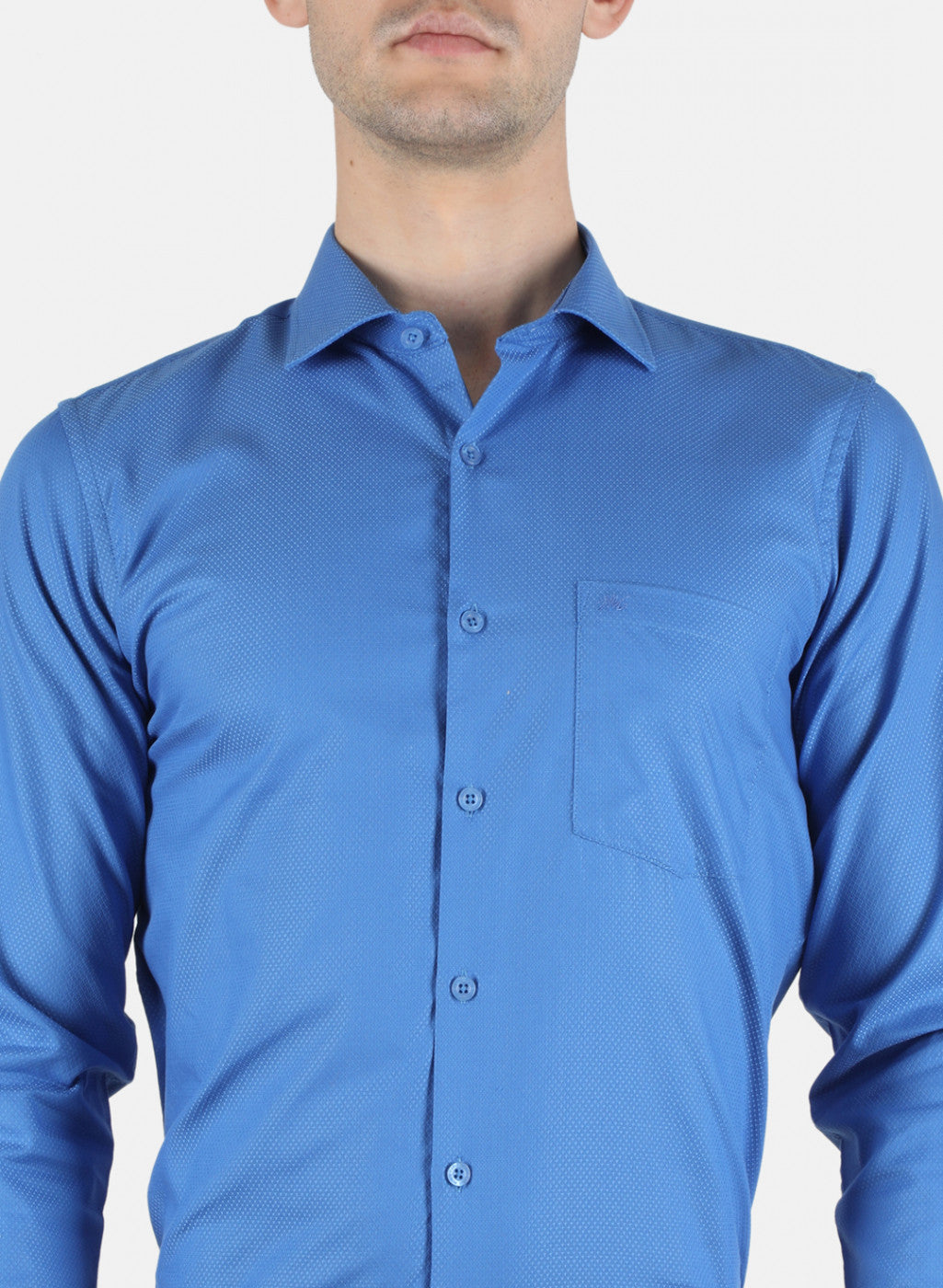 Men Blue Printed Shirt