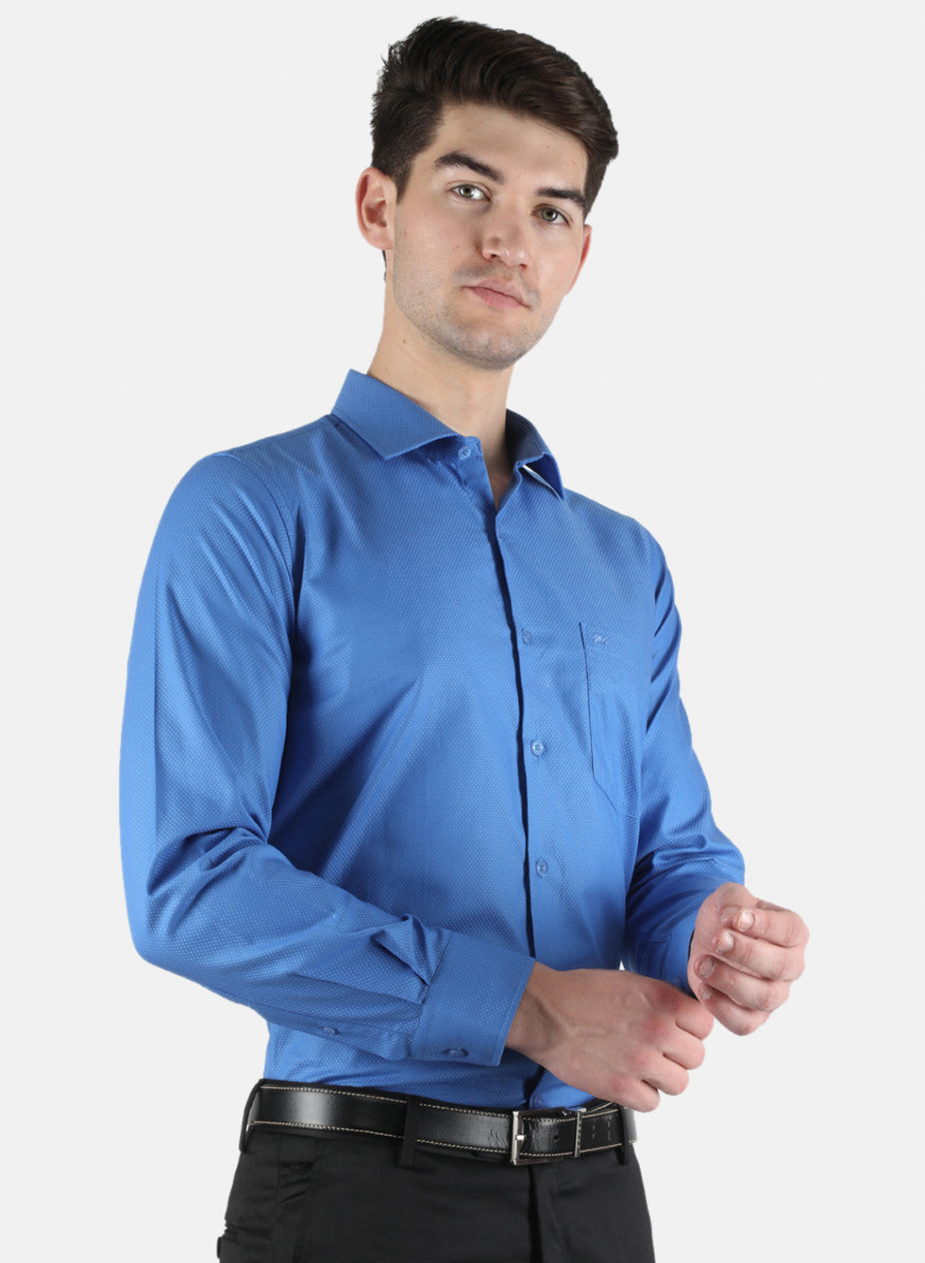 Men Blue Printed Shirt