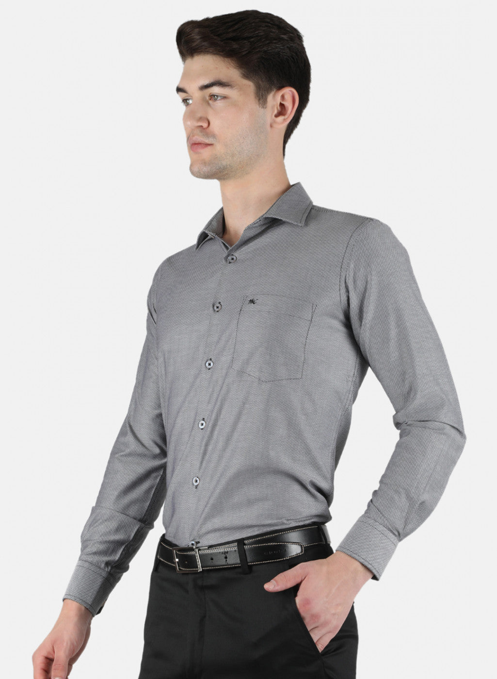 Men Black Printed Shirt