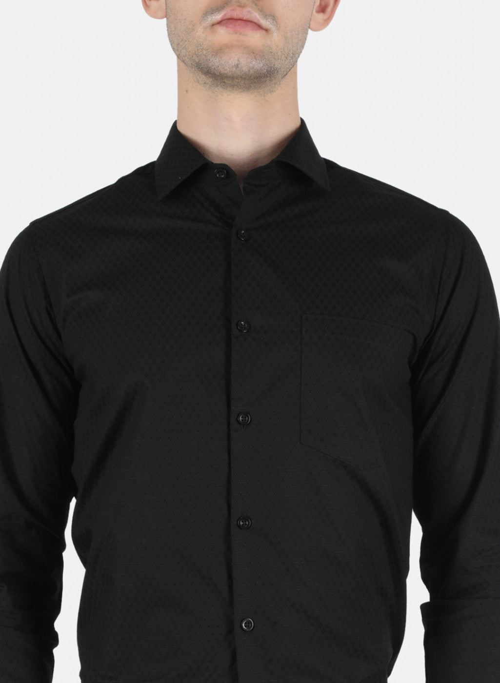 Men Black Printed Shirt