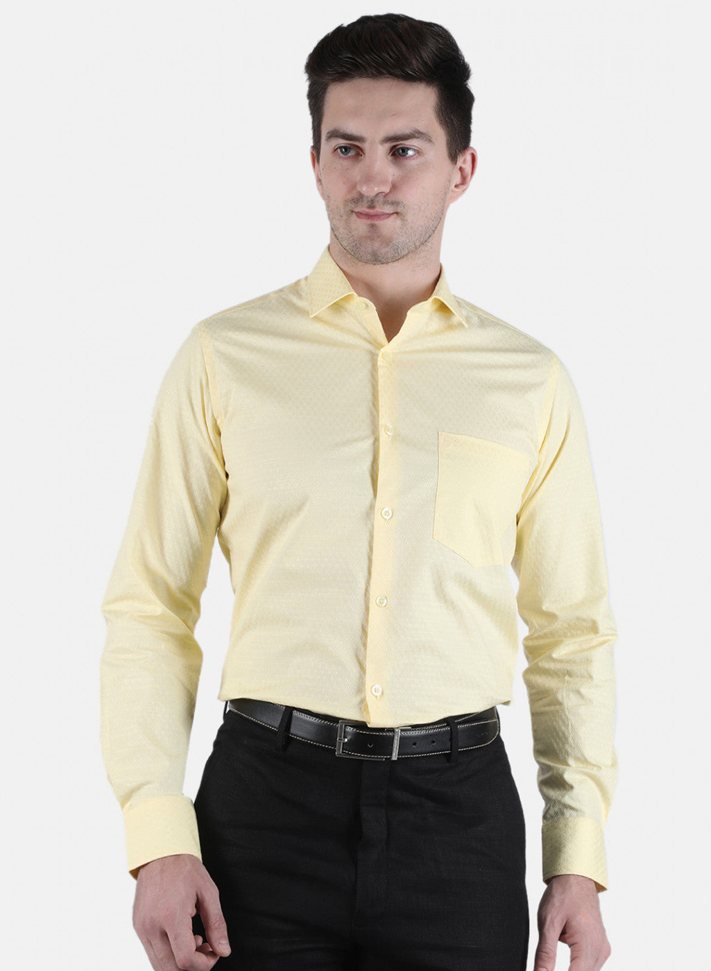 Men Yellow Printed Shirt