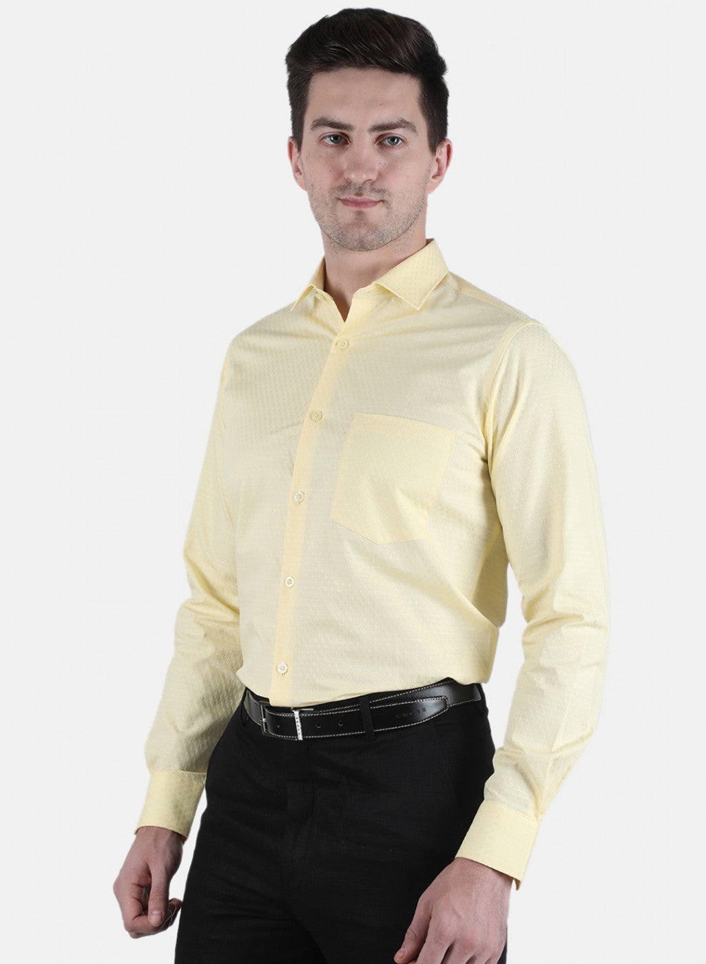 Men Yellow Printed Shirt