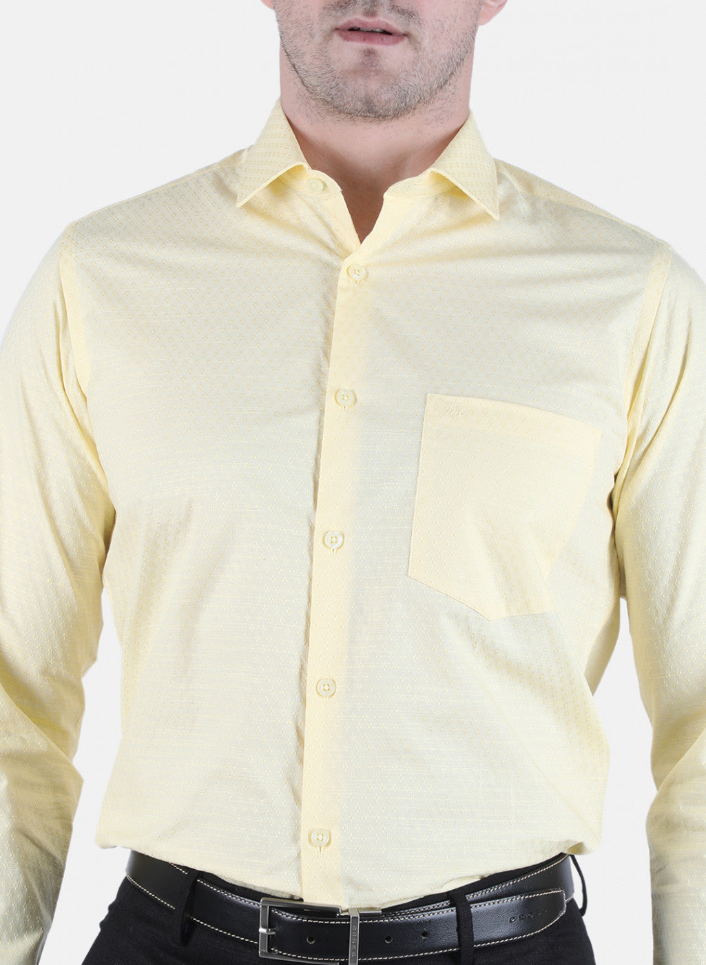 Men Yellow Printed Shirt