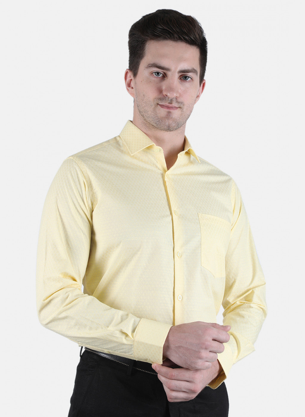 Men Yellow Printed Shirt