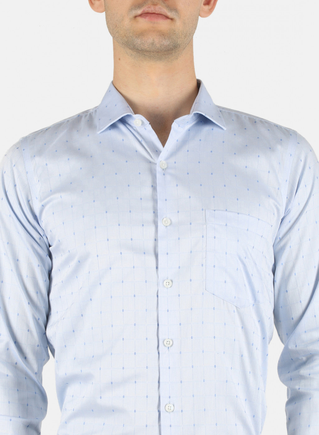 Men Blue Printed Shirt