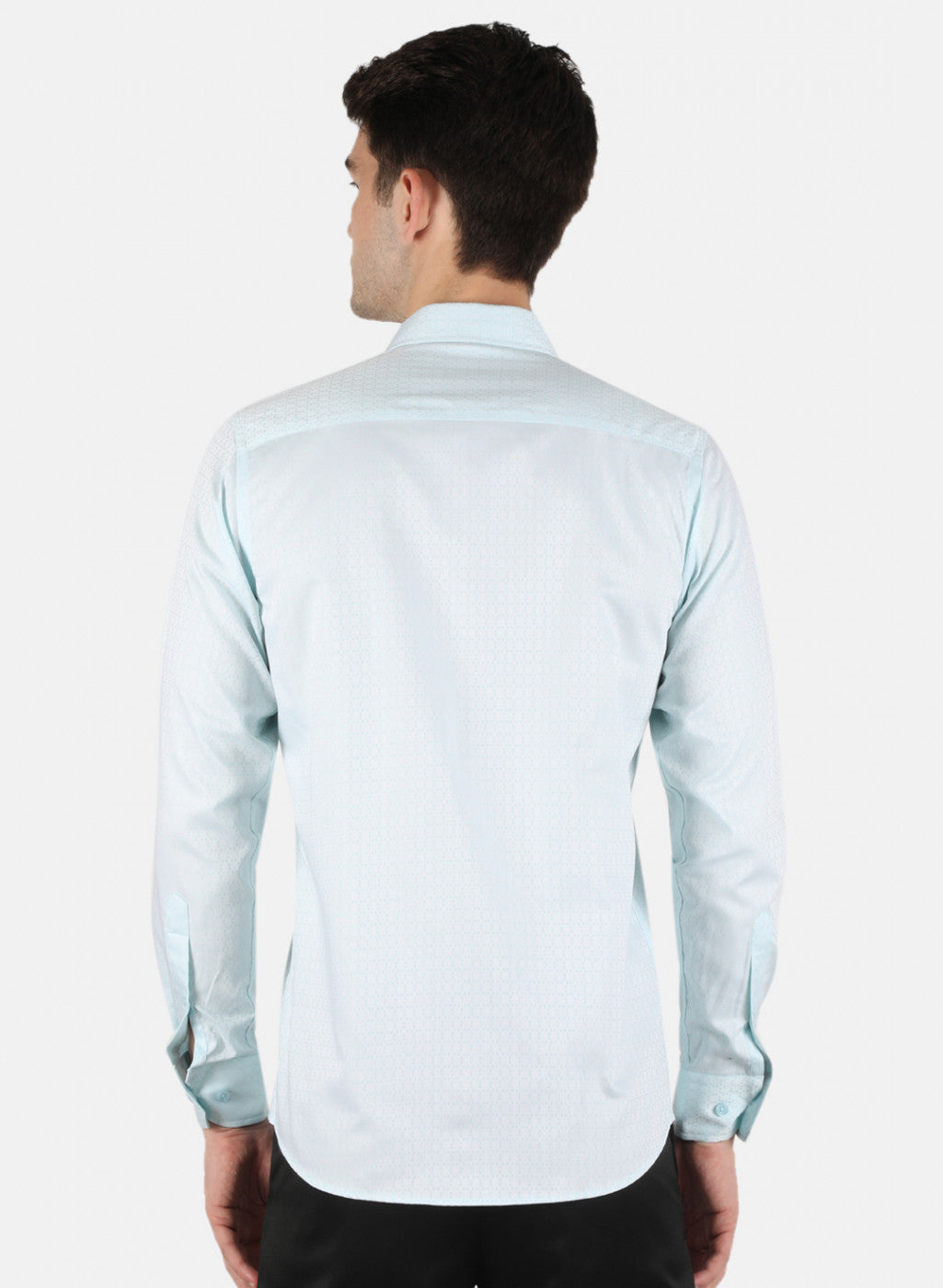 Men Blue Printed Shirt