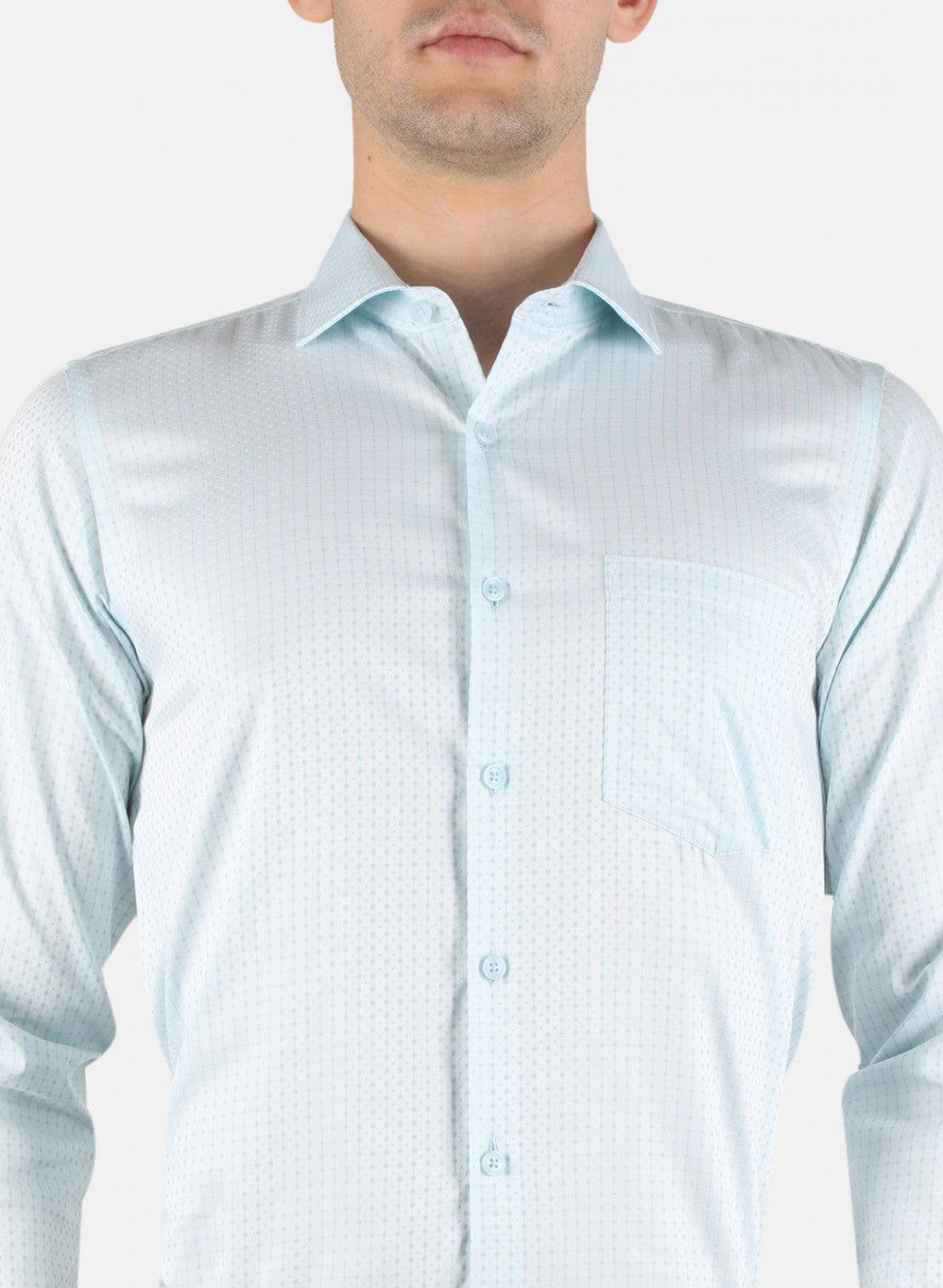 Men Blue Printed Shirt