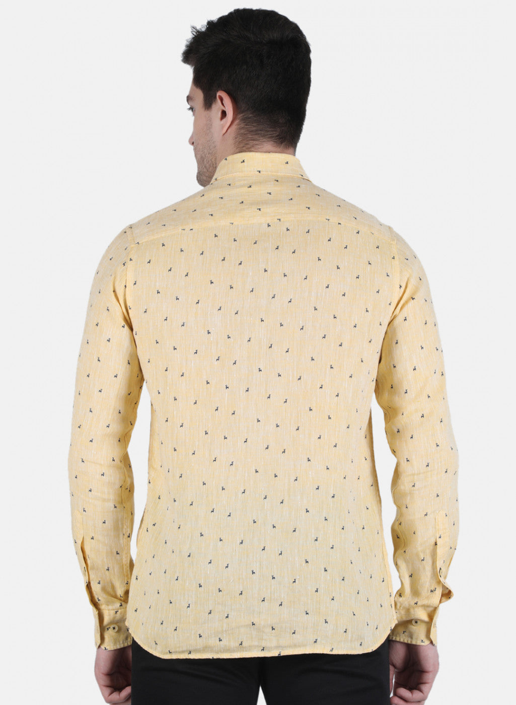 Men Yellow Printed Shirt