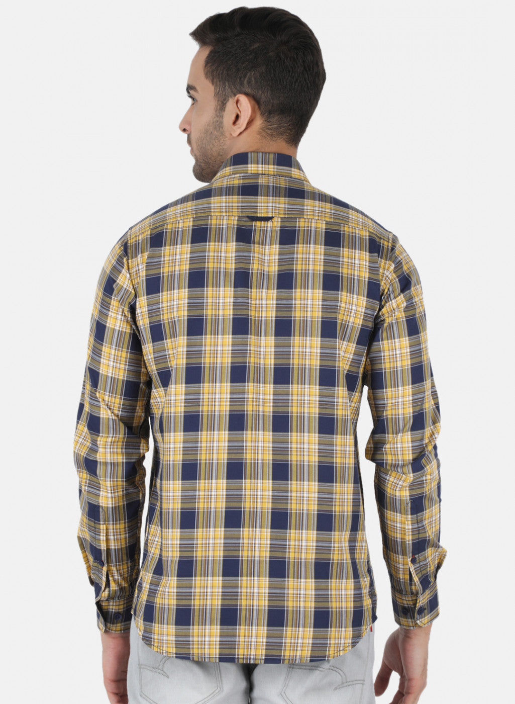 Men Mustard Printed Shirt