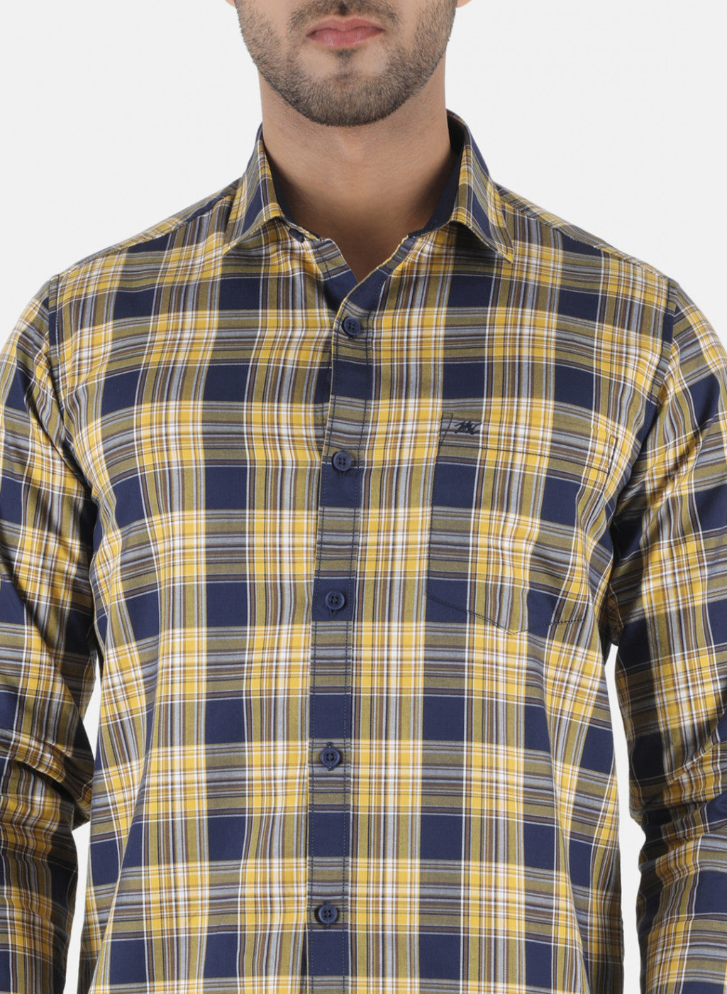 Men Mustard Printed Shirt