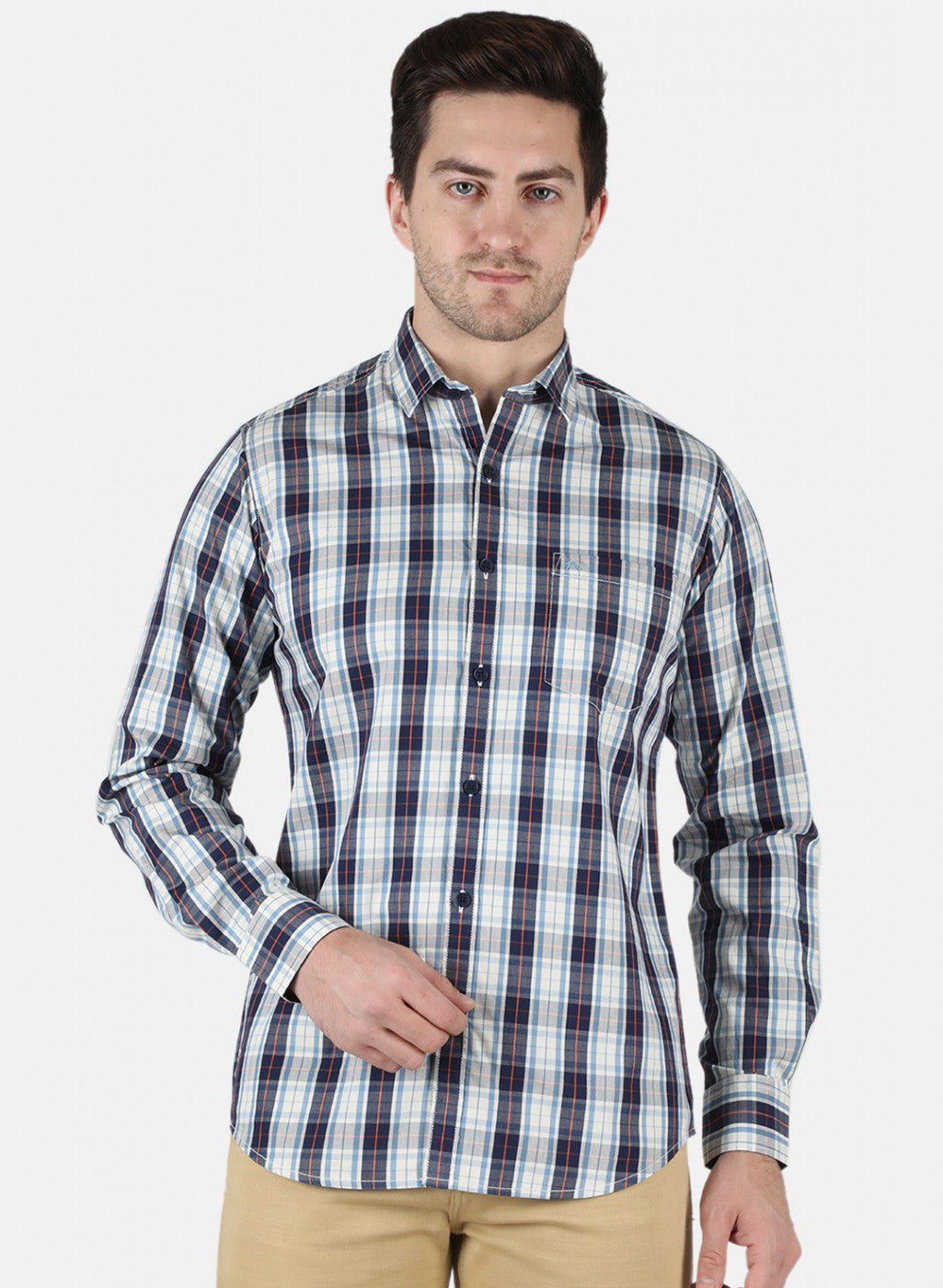 Men Multicolor Check Shirt