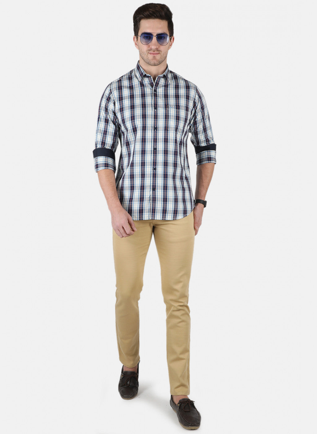 Men Multicolor Check Shirt