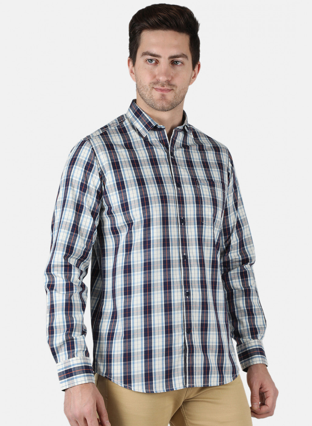 Men Multicolor Check Shirt