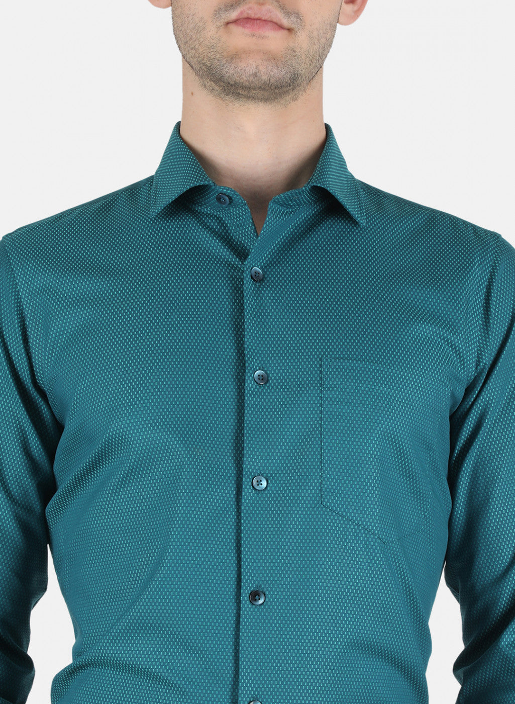 Men Blue Check Shirt