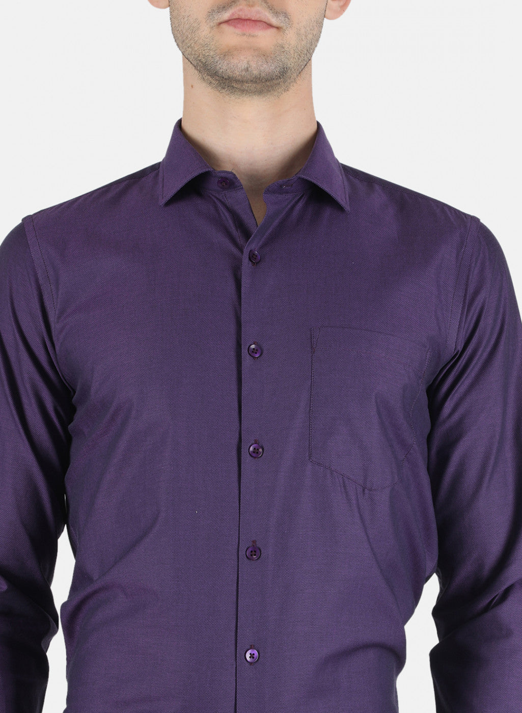 Men Purple Printed Shirt