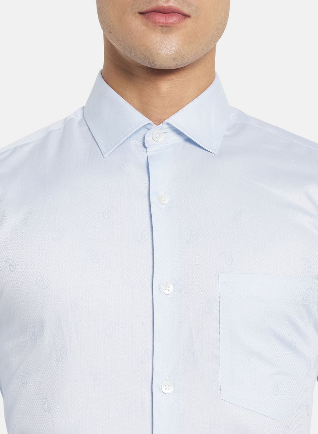 Men Blue Printed Shirt