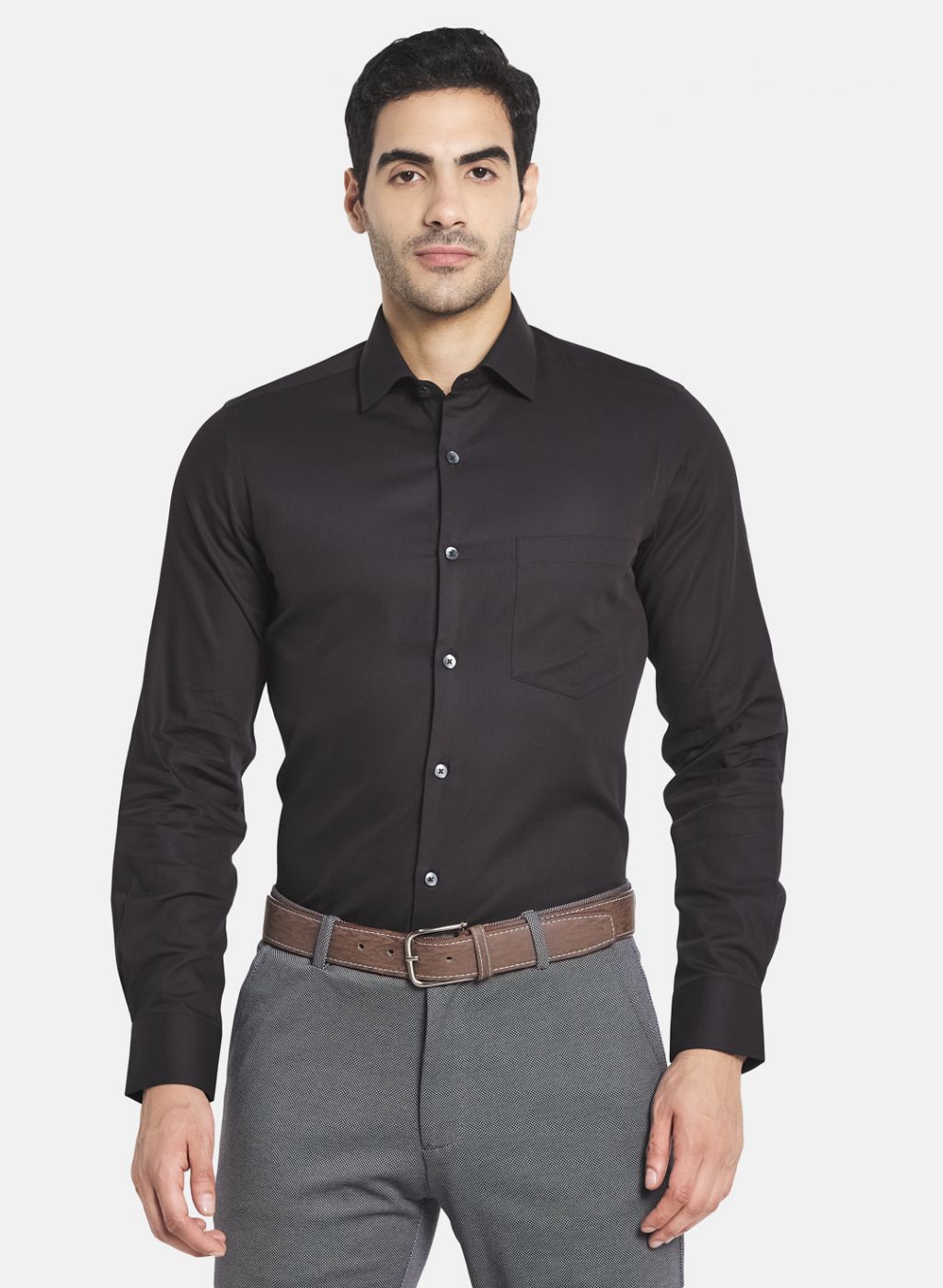 Men Black Printed Shirt