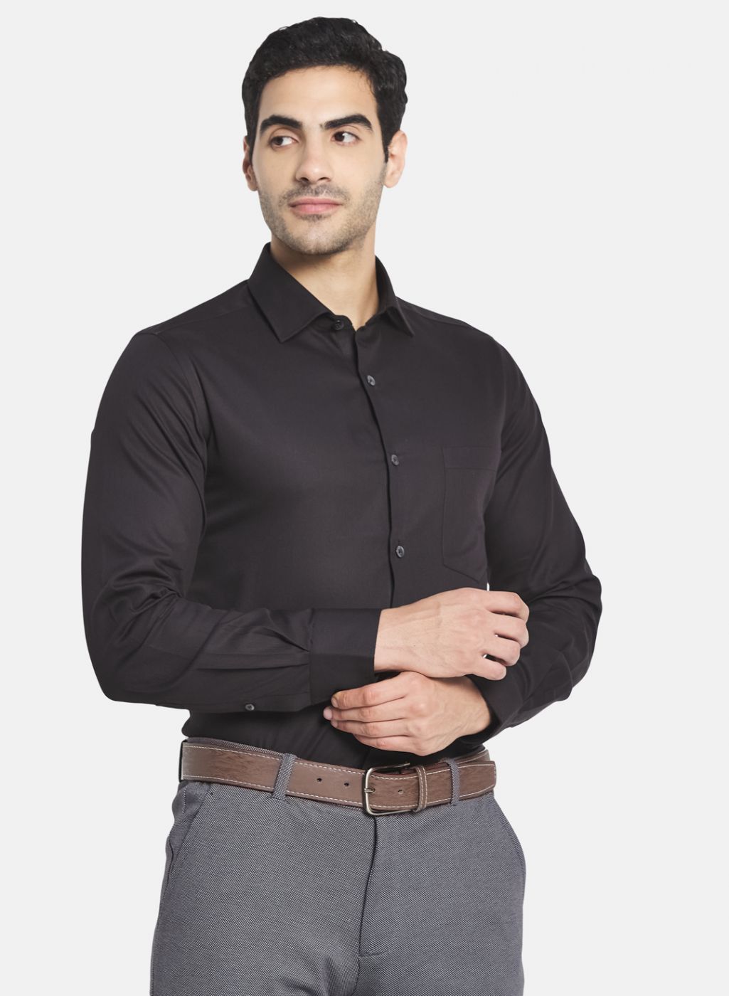 Men Black Printed Shirt