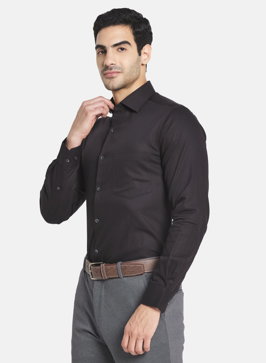 Men Black Printed Shirt