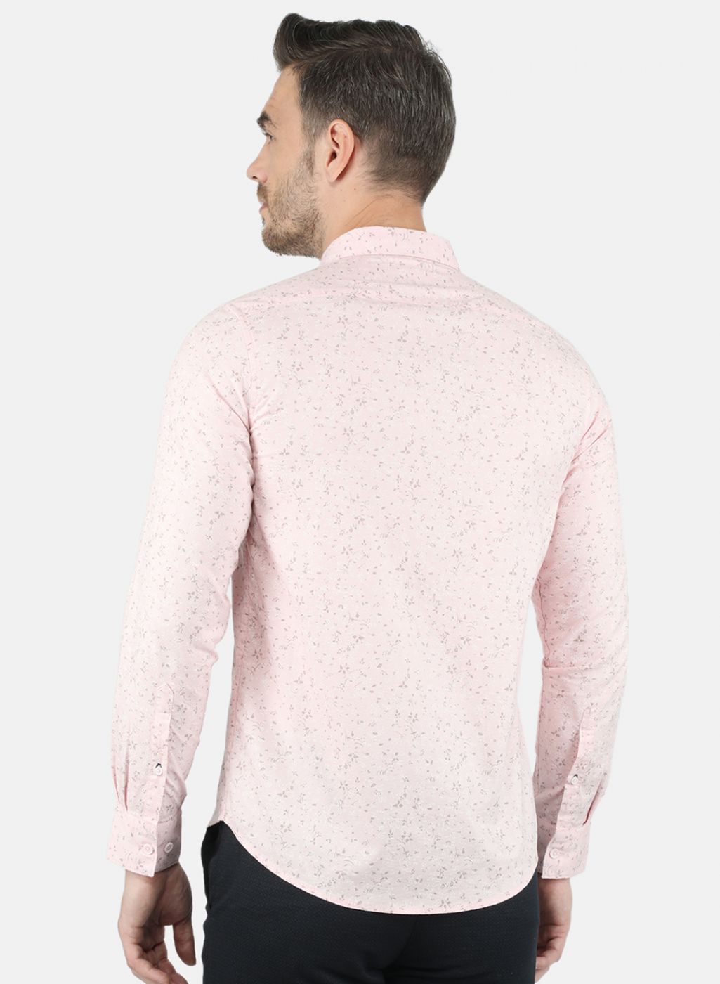 Men Pink Printed Shirt