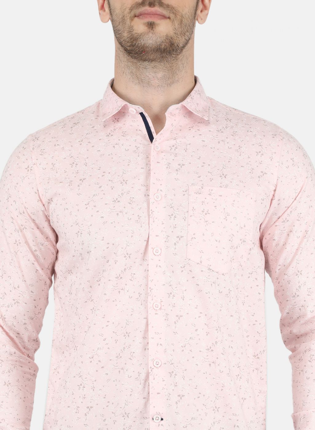 Men Pink Printed Shirt