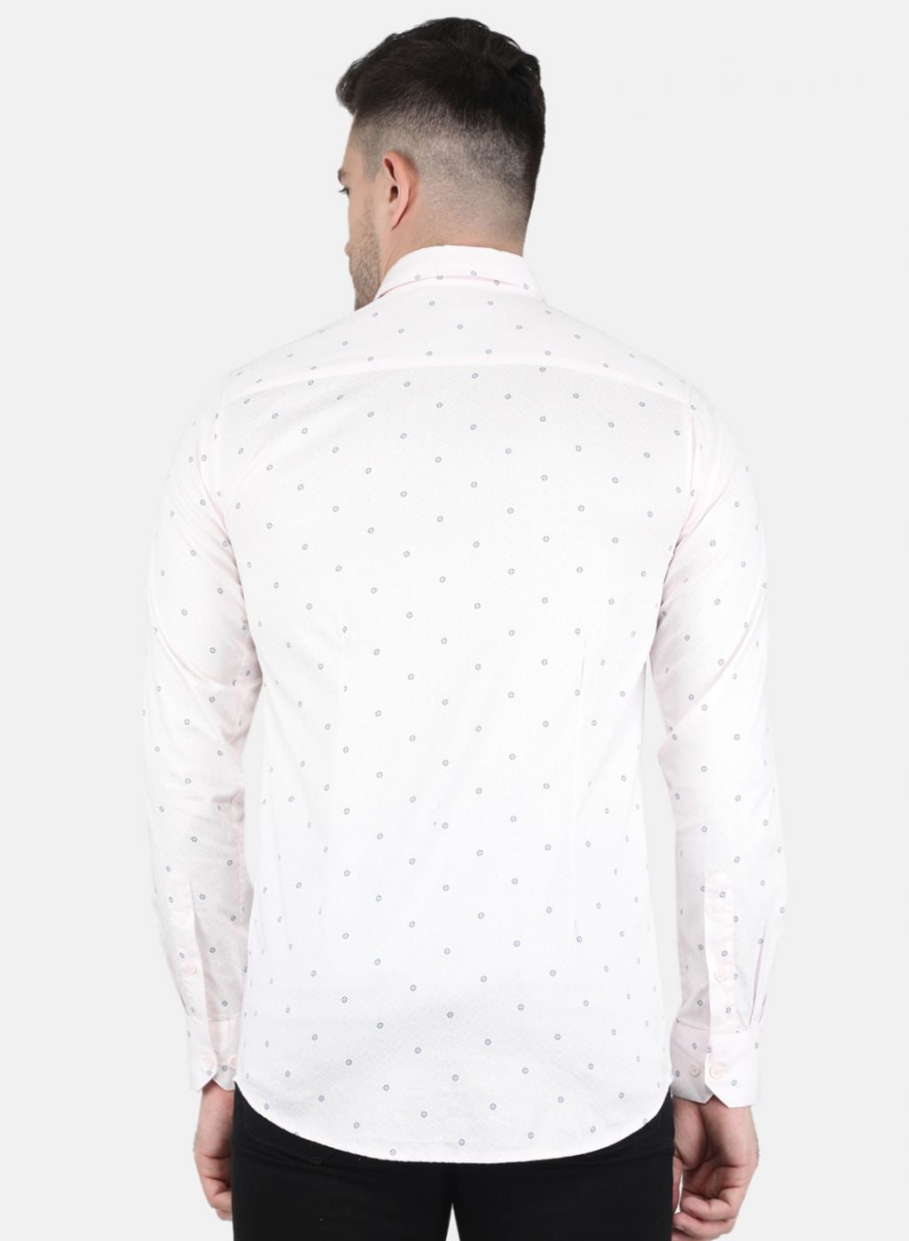 Men Light Pink Printed Shirt