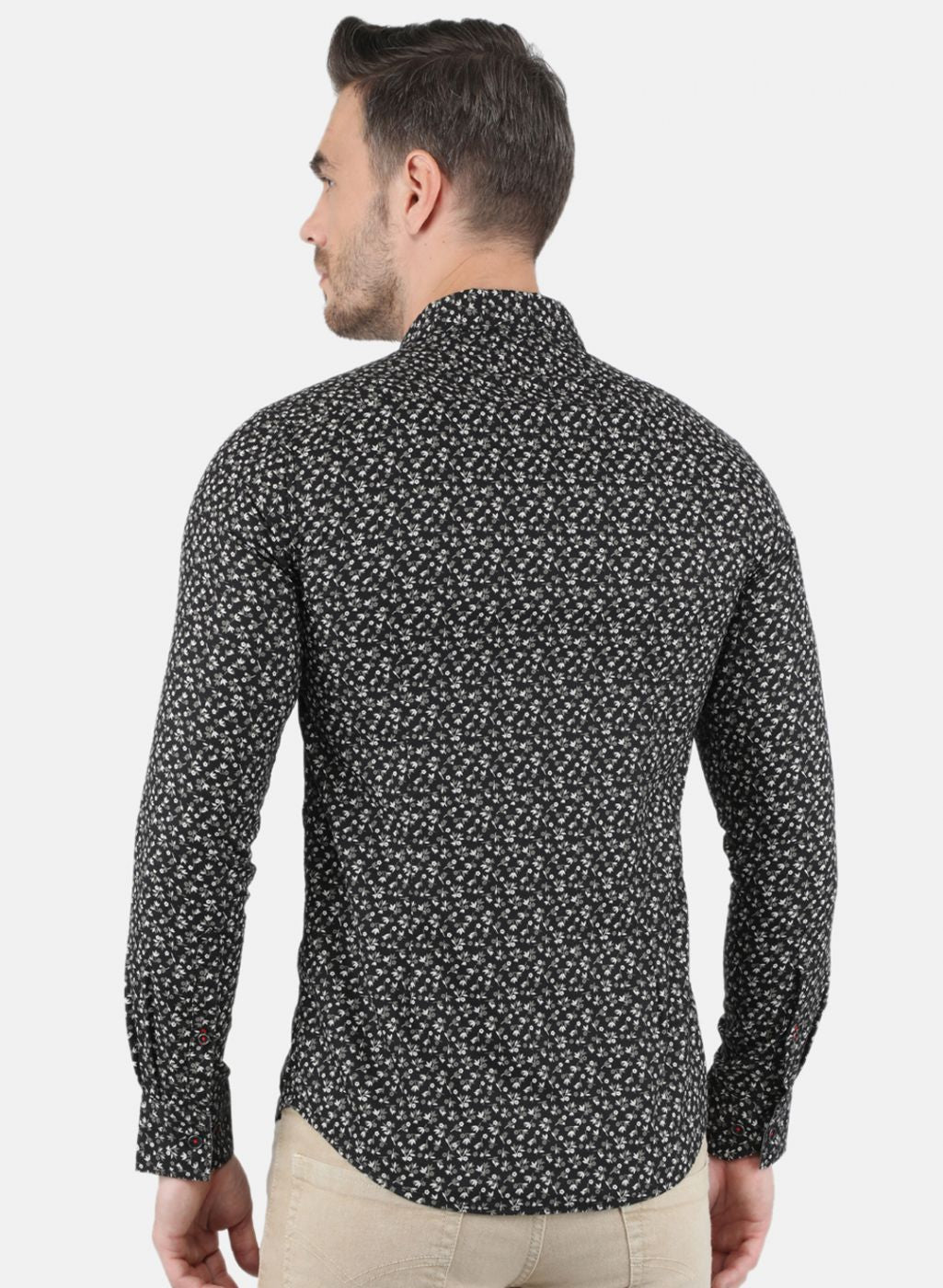 Men Black Printed Shirt