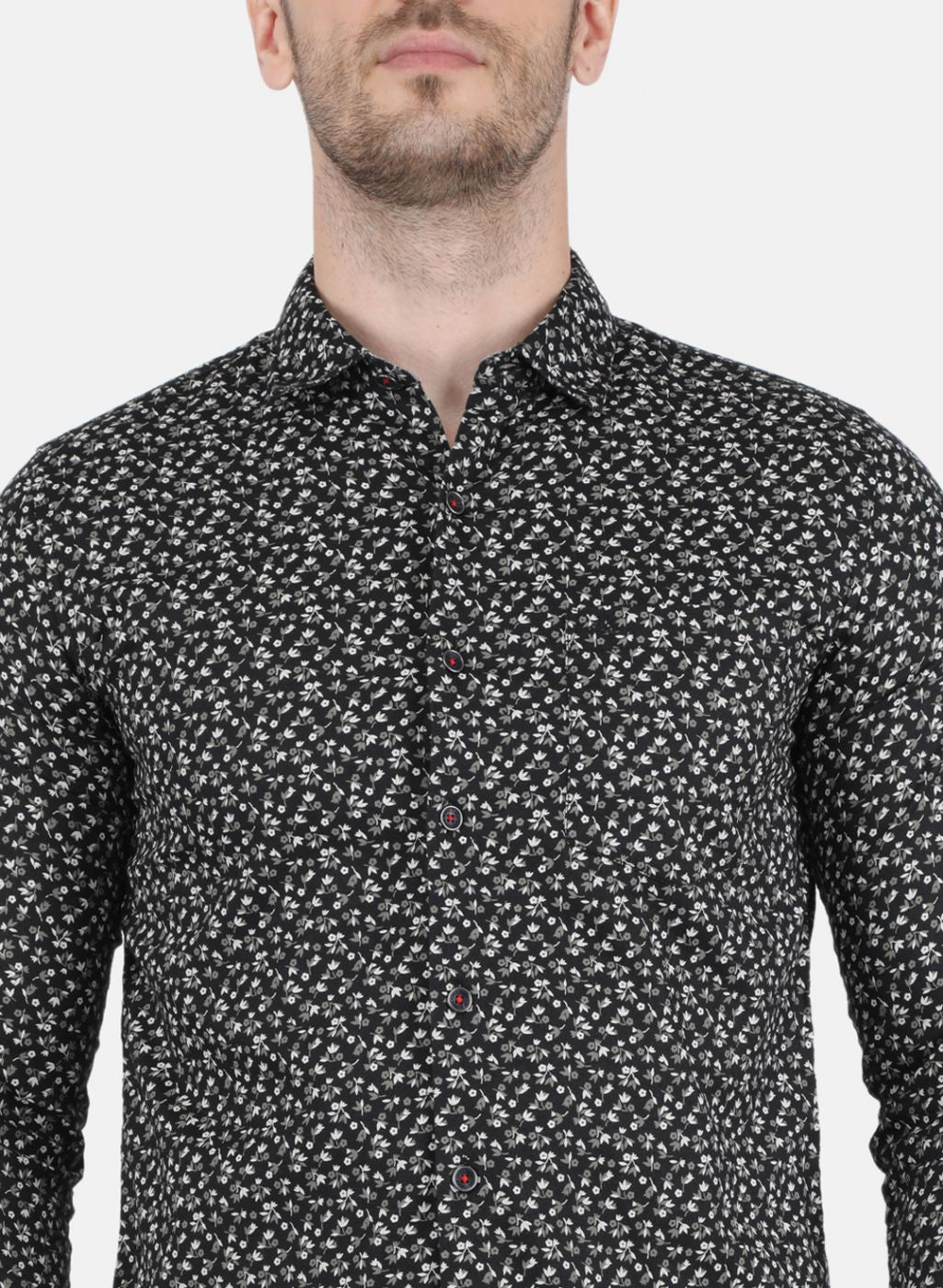 Men Black Printed Shirt