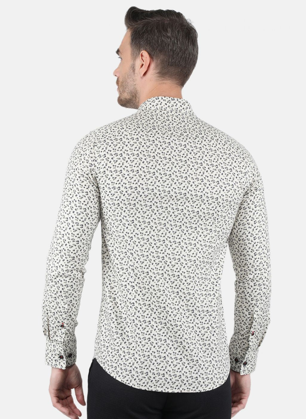 Men Beige Printed Shirt