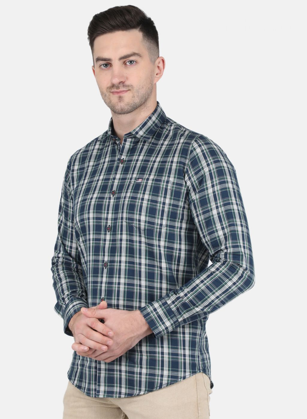 Men Green Printed Shirt