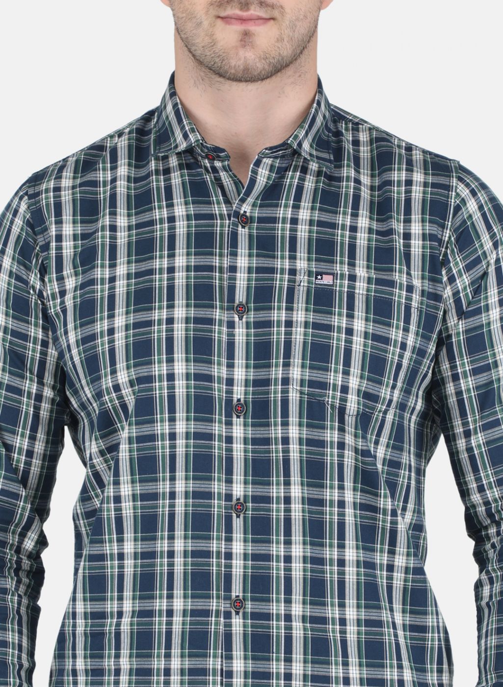 Men Green Printed Shirt