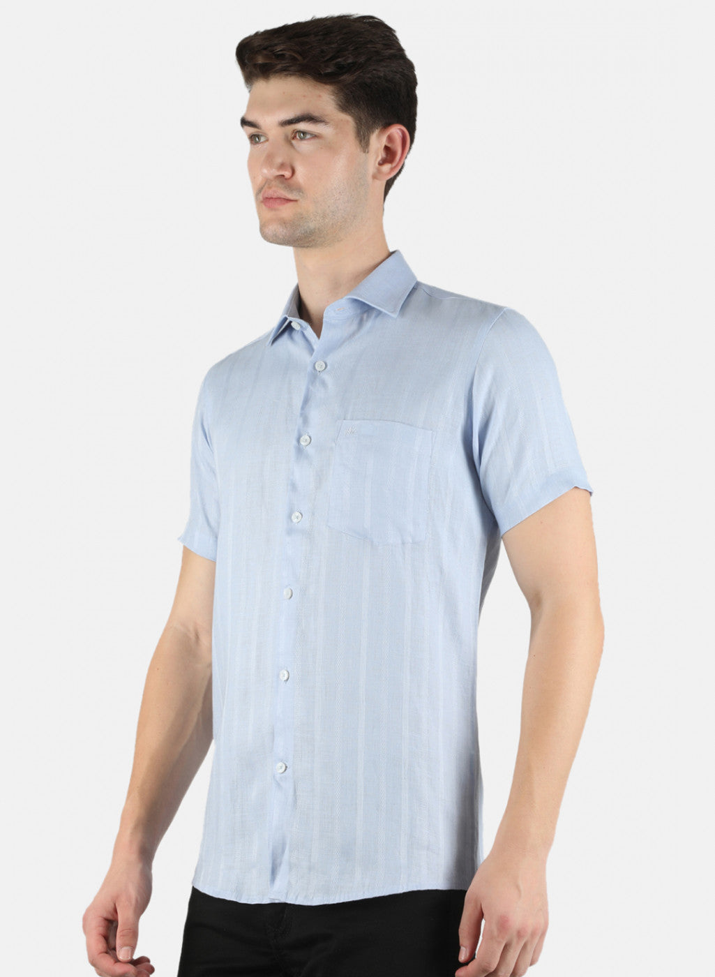 Men Blue Printed Shirt