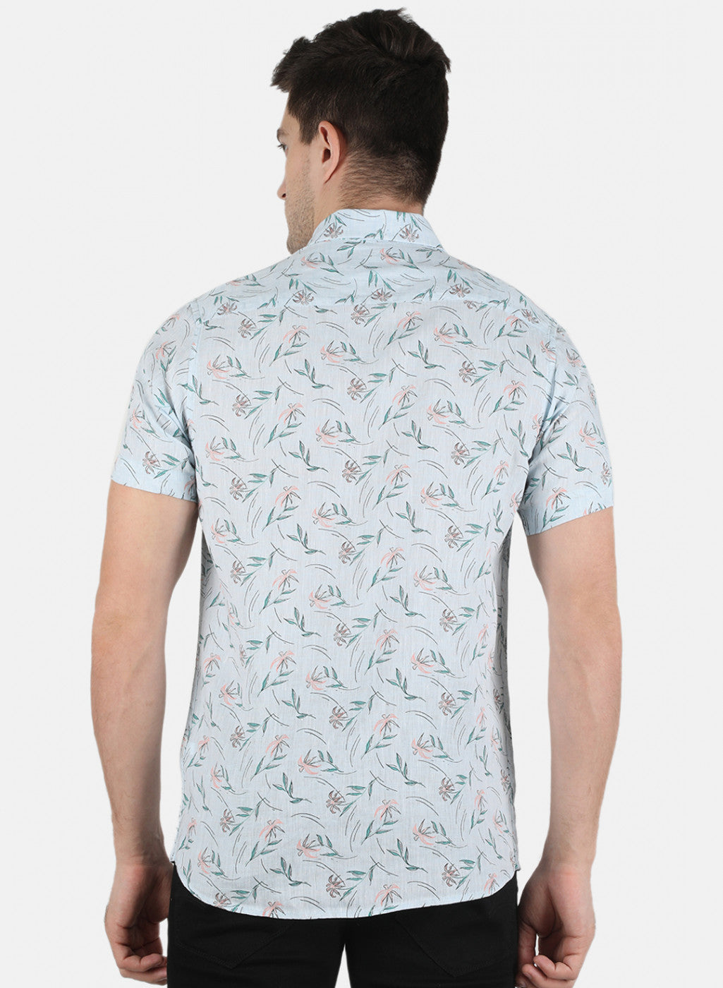 Men Green Printed Shirt