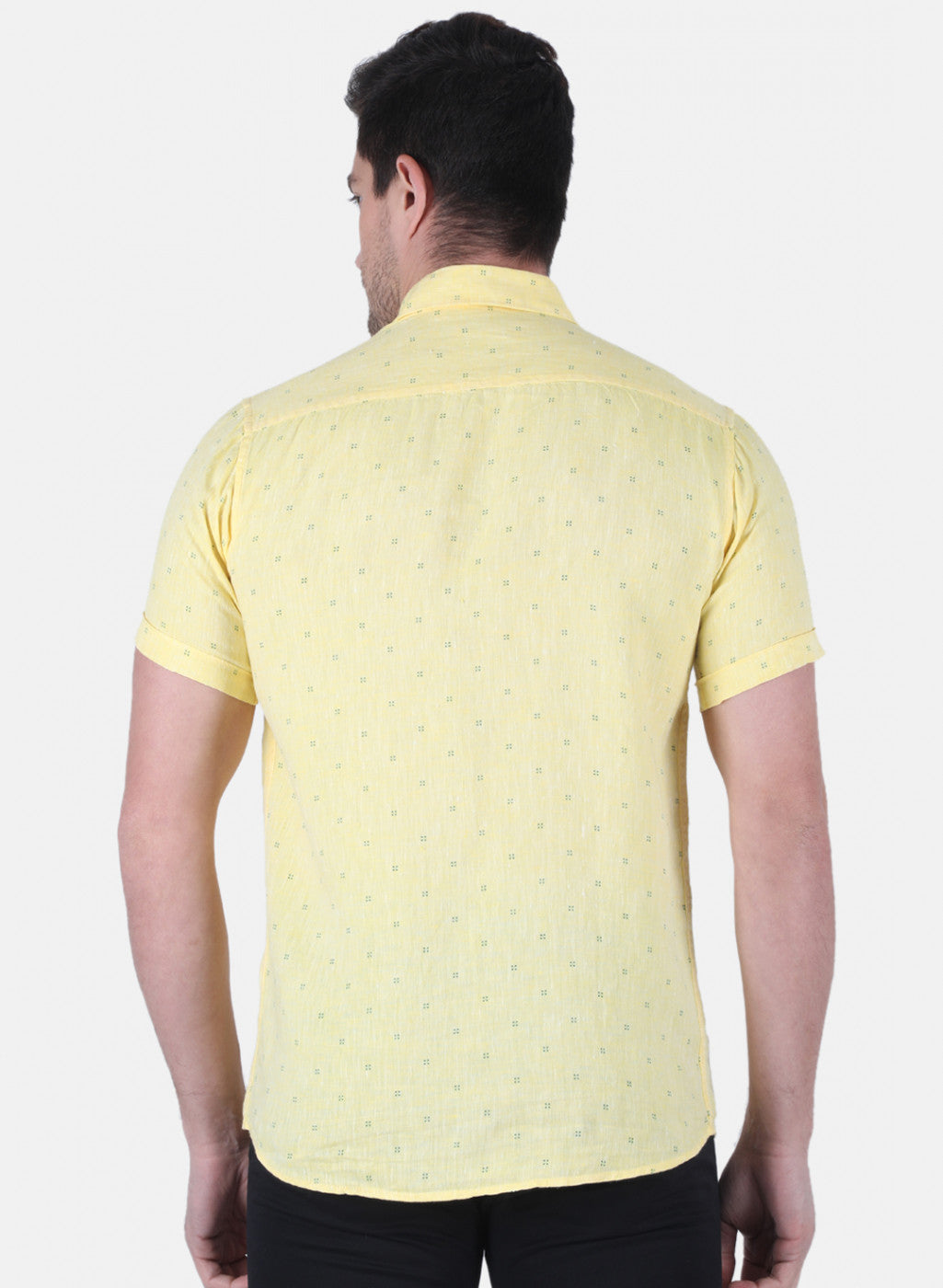 Men Yellow Printed Shirt