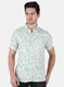 Men Green Printed Shirt