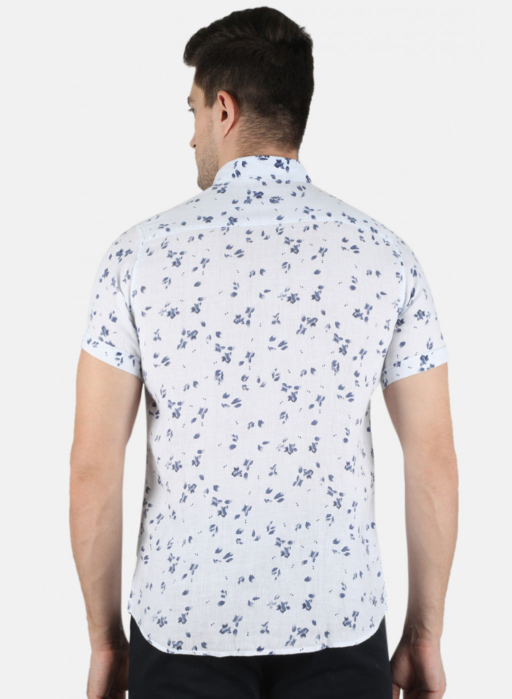 Men Blue Printed Shirt