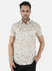 Men White Printed Shirt