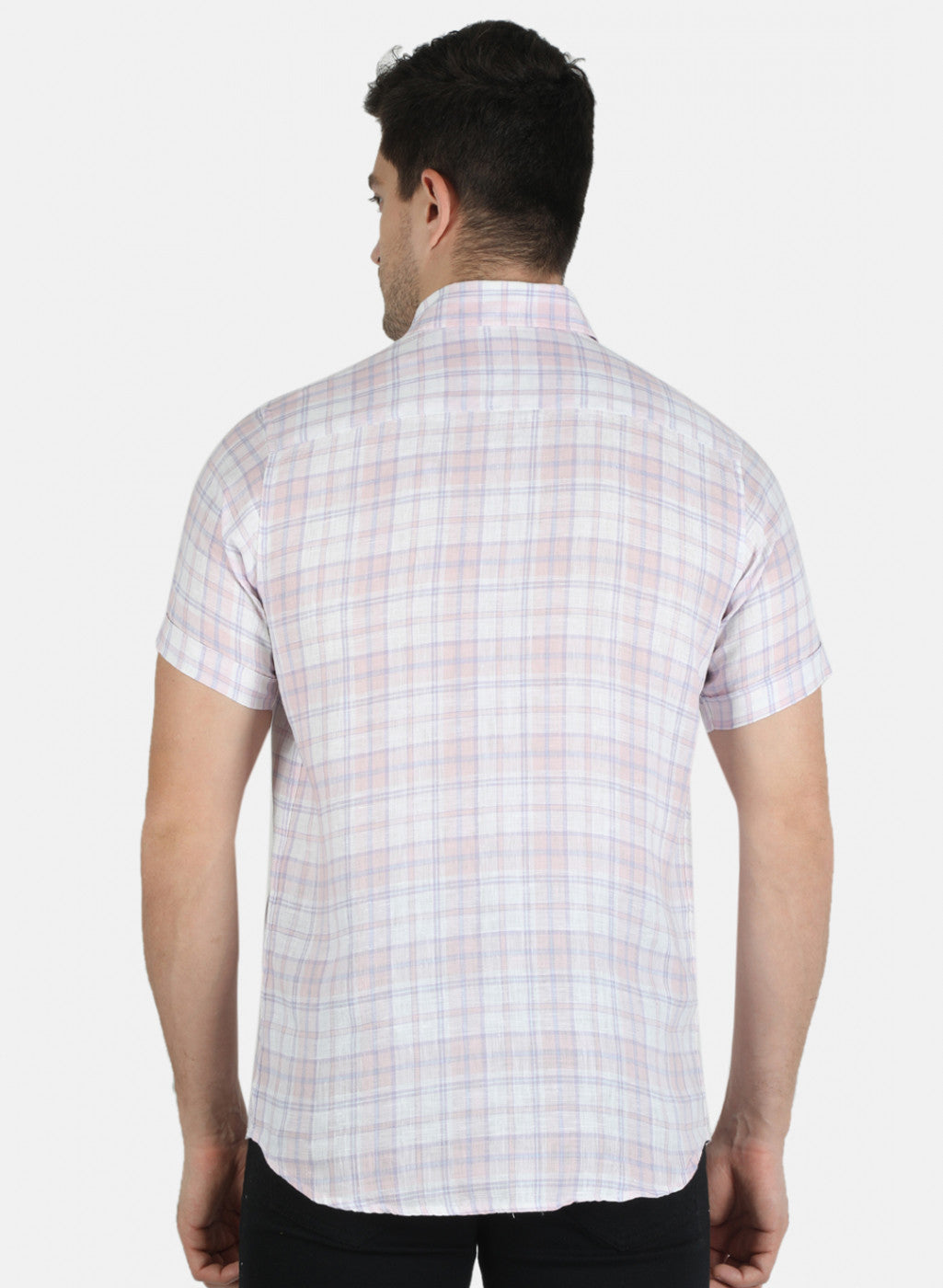 Men Purple Check Shirt