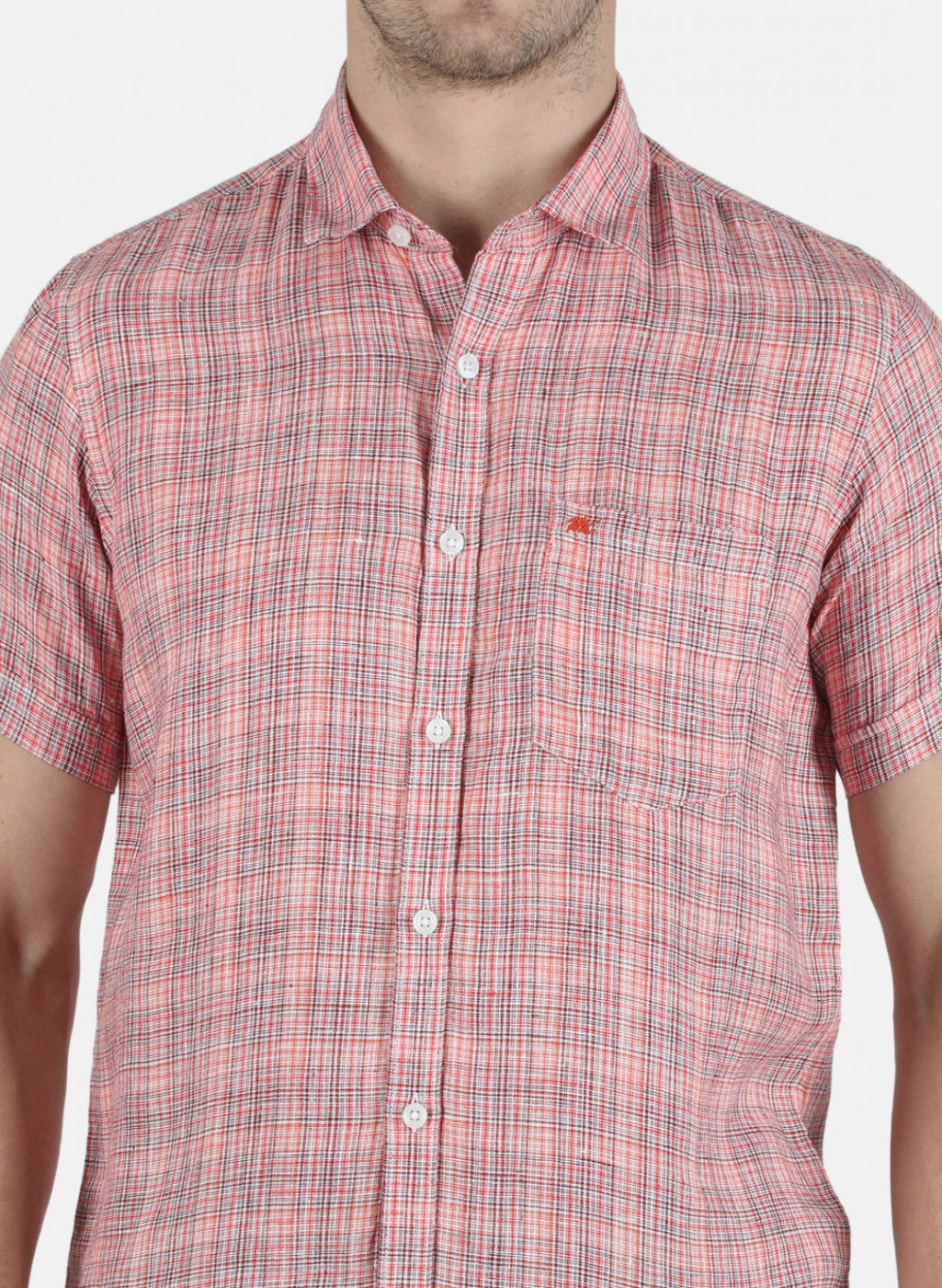 Men Red Check Shirt