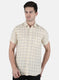 Men Yellow Check Shirt