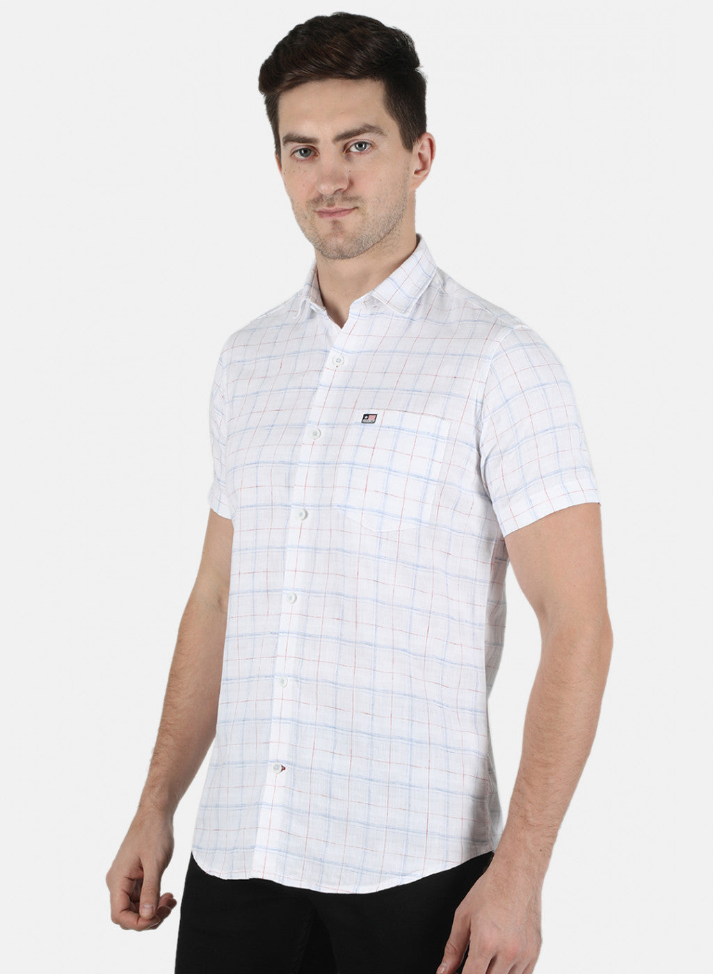 Men White Printed Shirt