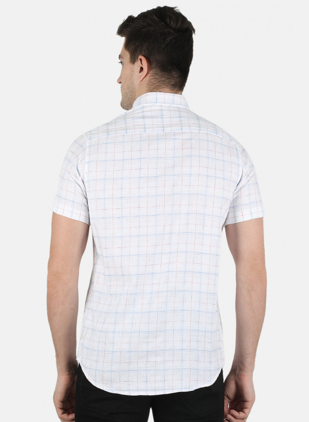 Men White Printed Shirt